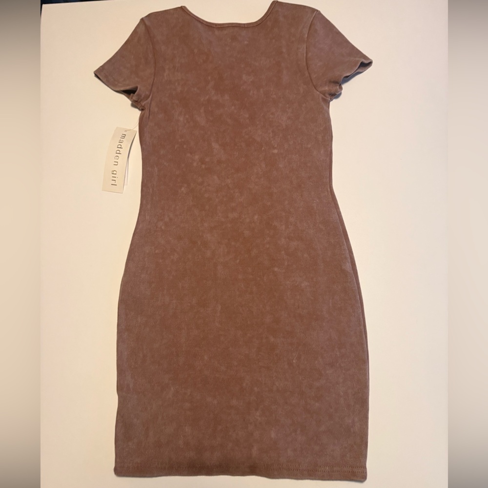 Madden Girl Brown Midi Dress - Picture 2 of 4